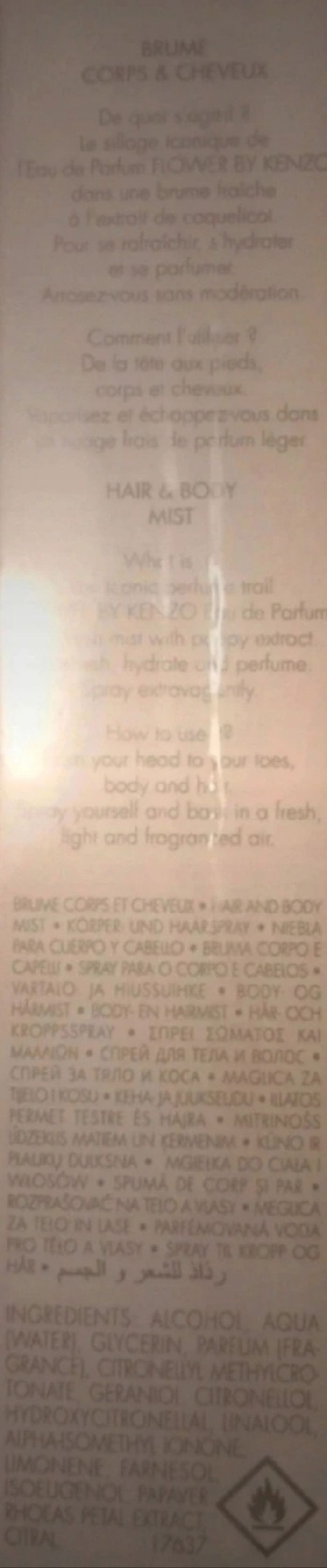 Brume cheveux/corps
FlowzerbyKenzo - photo numéro 2