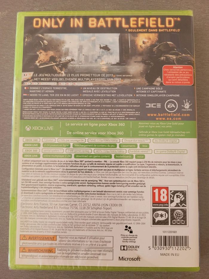 Jeux vidéo xbox 360 battlefield 4 neuf - photo numéro 2