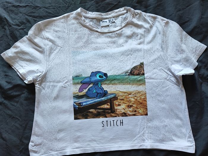 Tee shirt stitch blanc S