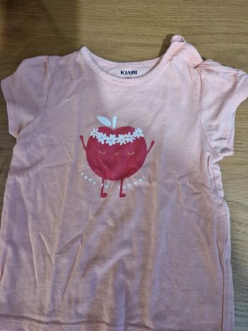 Tee shirt manches courtes 12 mois