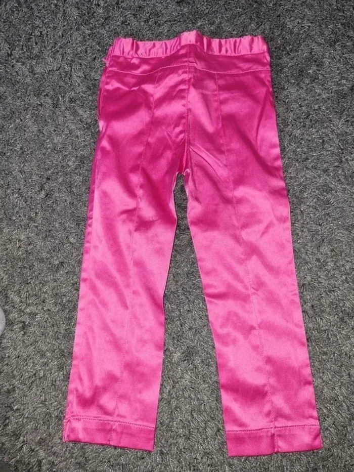 Pantalon satiné rose H&M 4/5 ans - photo numéro 3