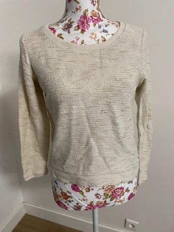 Pull nafnaf couleur crème