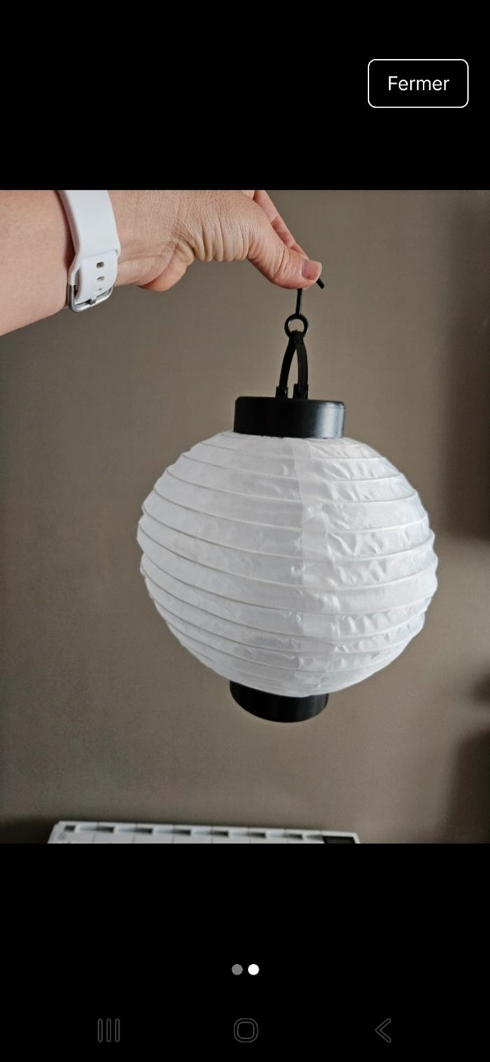 Lot de 3 lampions solaires - photo numéro 2