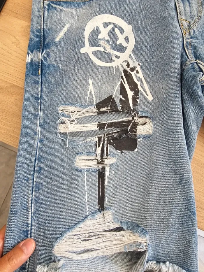 Short jean bleu FSBN homme taille M - photo numéro 13