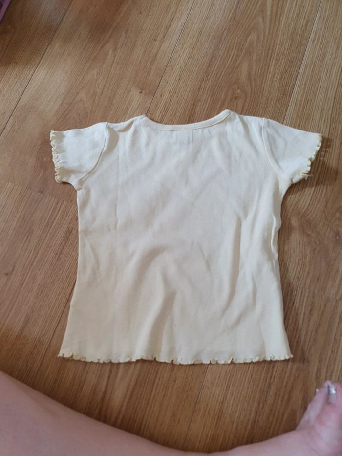 tee shirt tik et tak 3 ans jaune clair - photo numéro 3