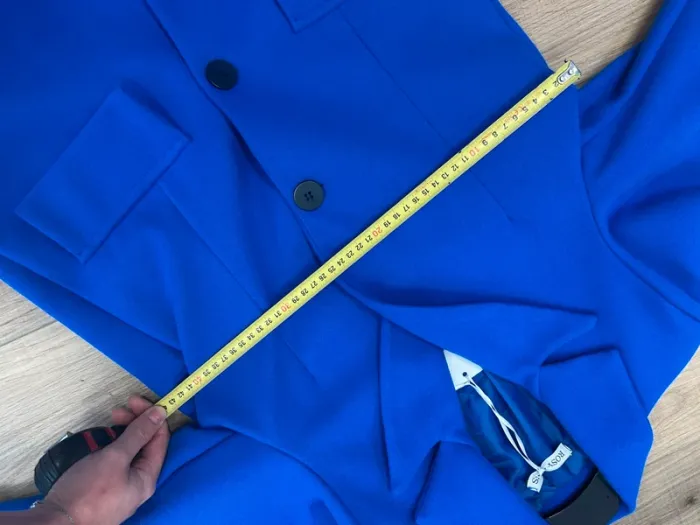 Manteau long femme manteau automne hiver femme bleu roi neuf taille S taille 36 - photo numéro 5