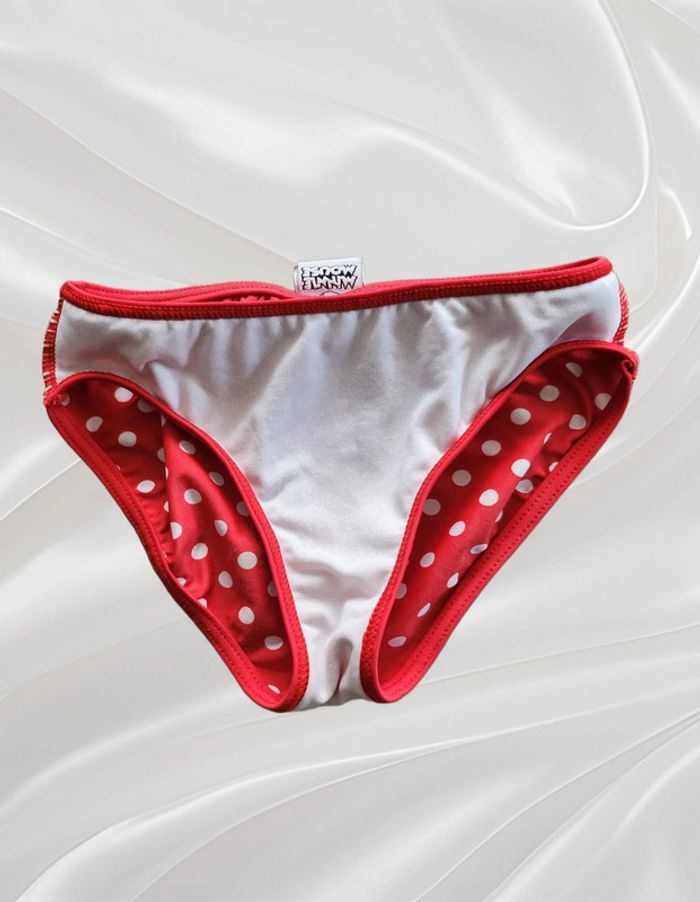 Maillot slip de bain rouge fille 6 ans - photo numéro 3