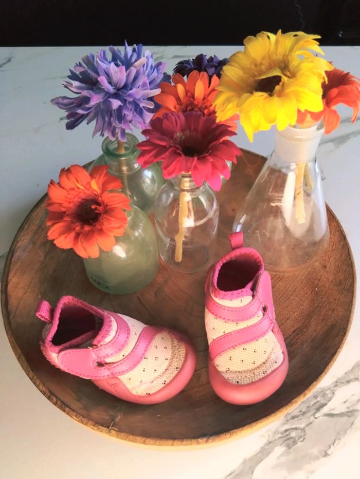 Chaussons bébé fille rose oxylane - photo numéro 3