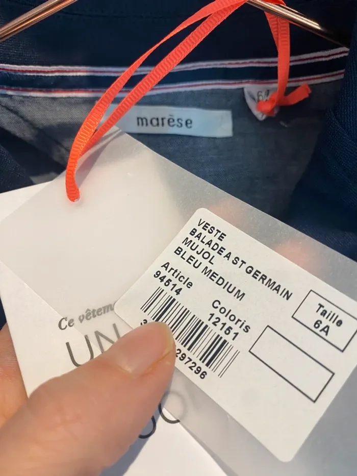Veste Marese marine neuve - photo numéro 3
