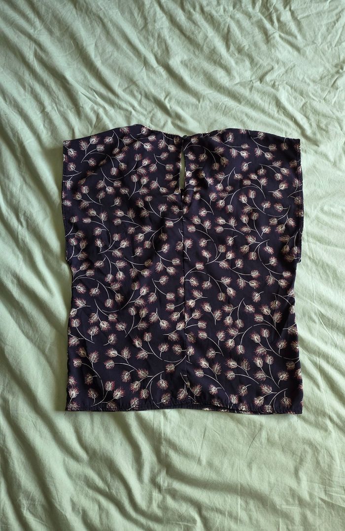 MISS GLAMMY Haut Sans Manches Polyester Noir Motif Épi Taille S - photo numéro 2