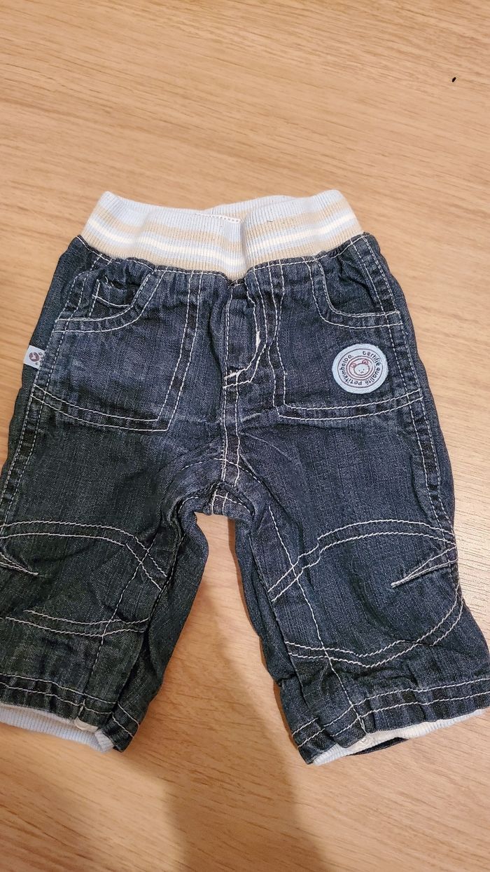 Pantalon jean bébé 1 mois