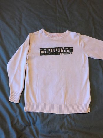pull rose clair - 8 ans
