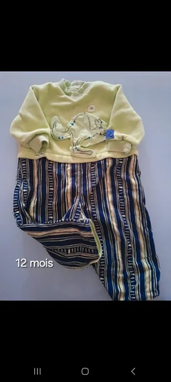 Combinaison garçon 1 ans