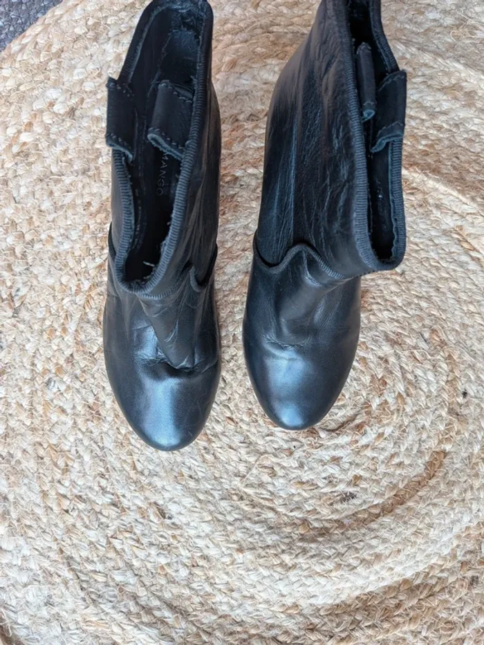 Bottines en cuir mango - photo numéro 3