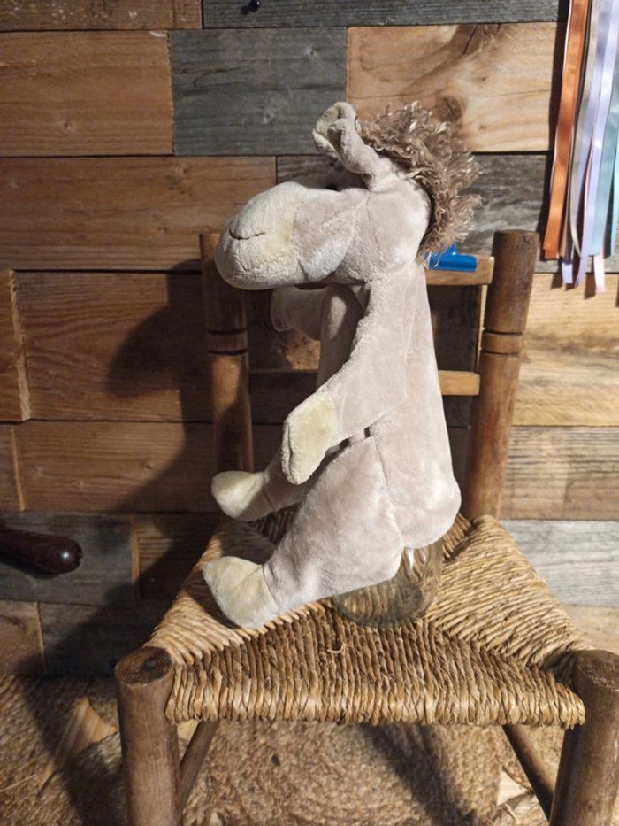 Peluche marionnette âne Ploni tbe - photo numéro 4