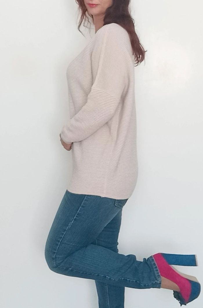 Beau pull côtelé pailleté TU - photo numéro 5