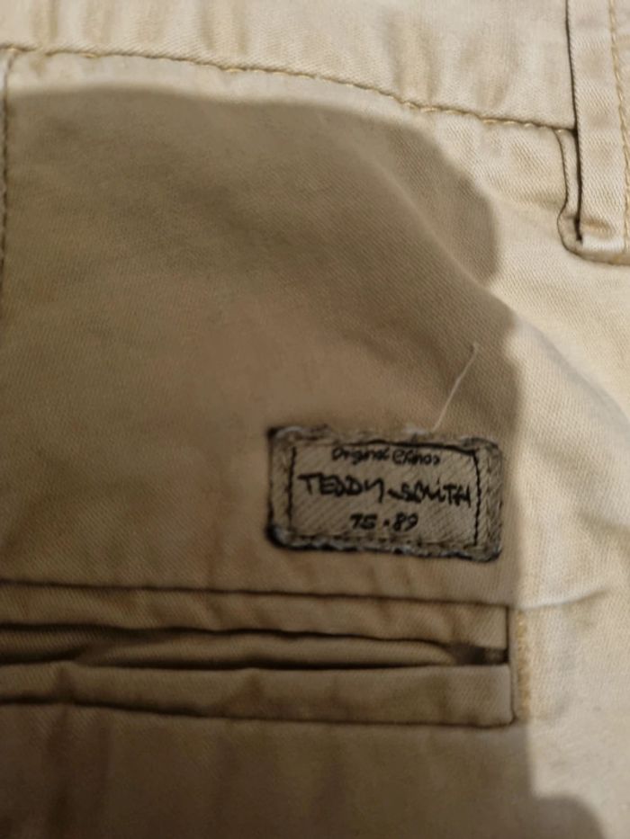 Pantalon femme chino stretch beige. Taille M / 29. Teddy Smith - photo numéro 5