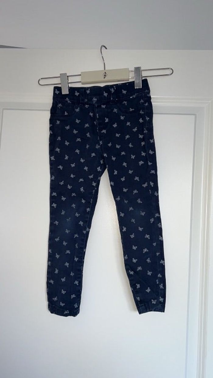 Pantalon / Jegging à motif papillon fille taille 4 ans Denim Co