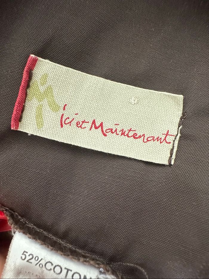 Robe longue marron et turquoise Y2K ici et maintenant t36 S - photo numéro 7