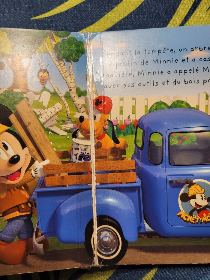 Livre p'tit mickey bricoleur et p'tit garçon camion toupie - photo numéro 6