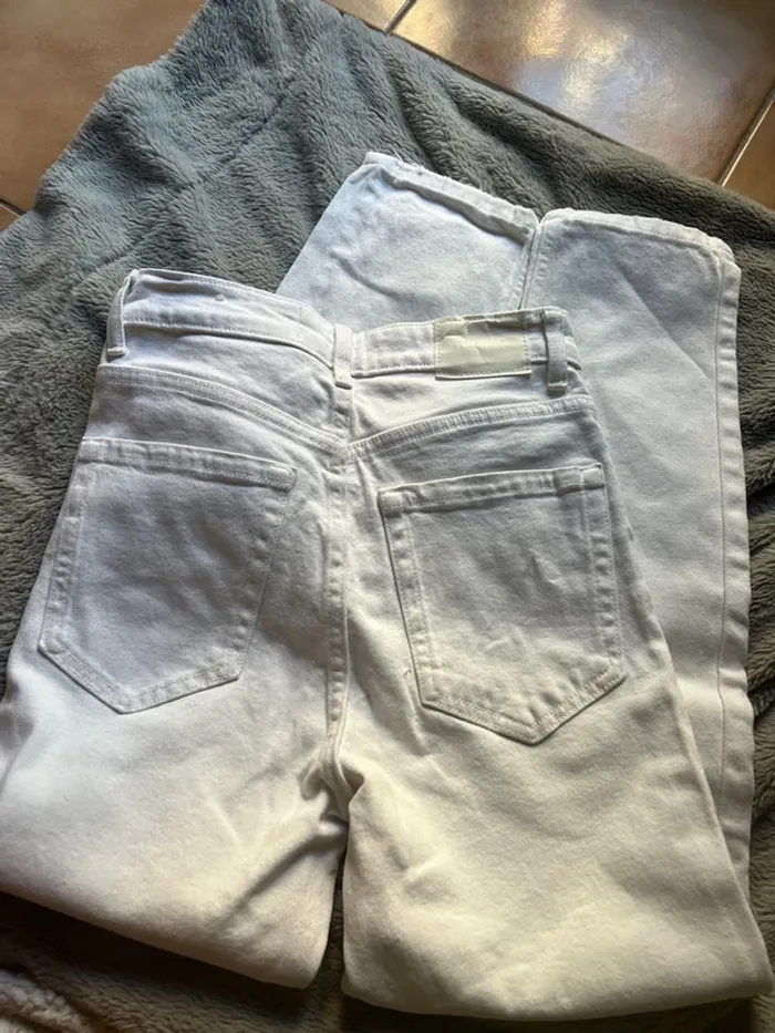 Pantalon droit blanc - taille 36 (petit) - photo numéro 3