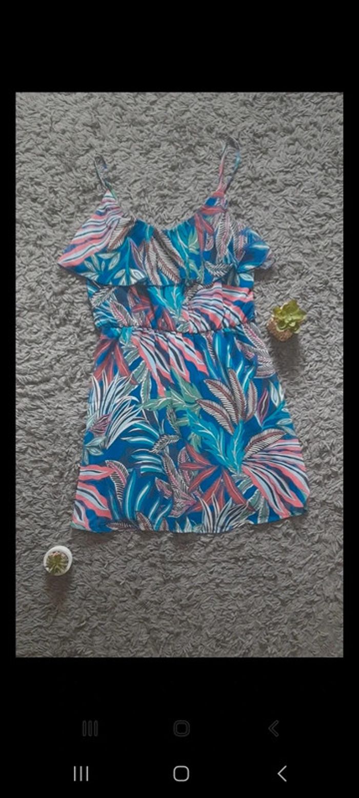 Robe fluide imprimé tropical - photo numéro 2