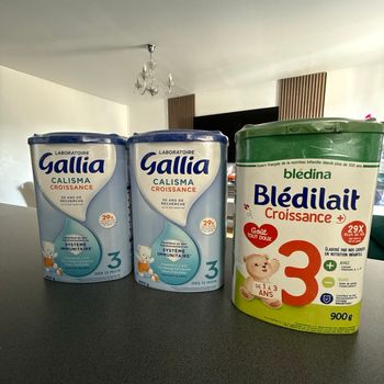 Lot de 3 boîtes de lait bébé Croissance 3 – 25€ seulement
