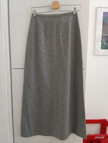 Jupe longue grise droite en laine Etam y2k taille 34/36 estimée