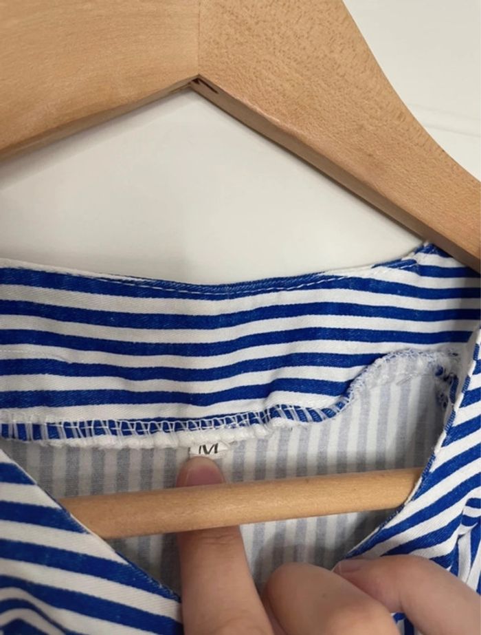 Débardeurs bleu et blanc - photo numéro 3