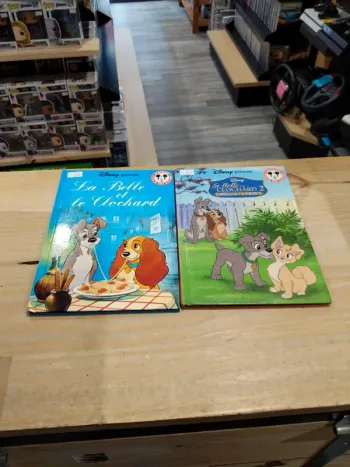 Lot de 2 livres Disney - La Belle et le Clochard