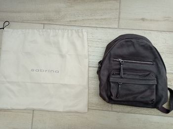 Sac à dos Auriane - cuir - gris "Sabrina"