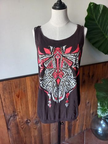 Débardeur dos croisé marron