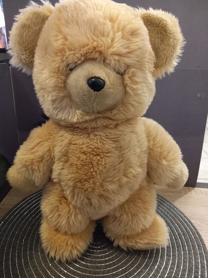 Peluche ours marron clair boutique nounours 42cm