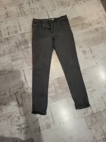 Jeans femme gris anthracite