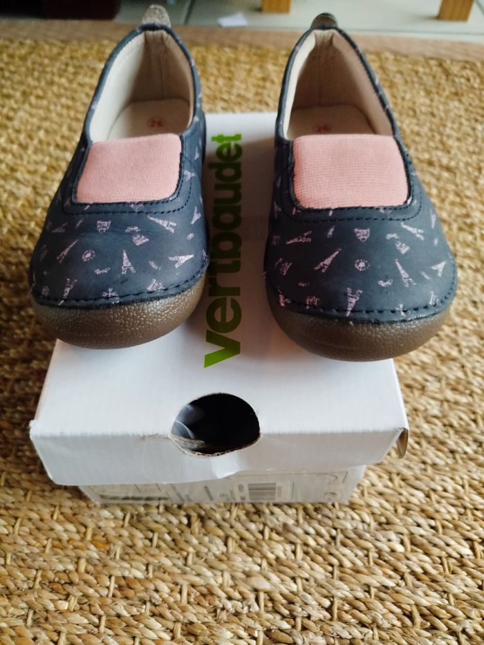 Ballerines cuir Vertbaudet