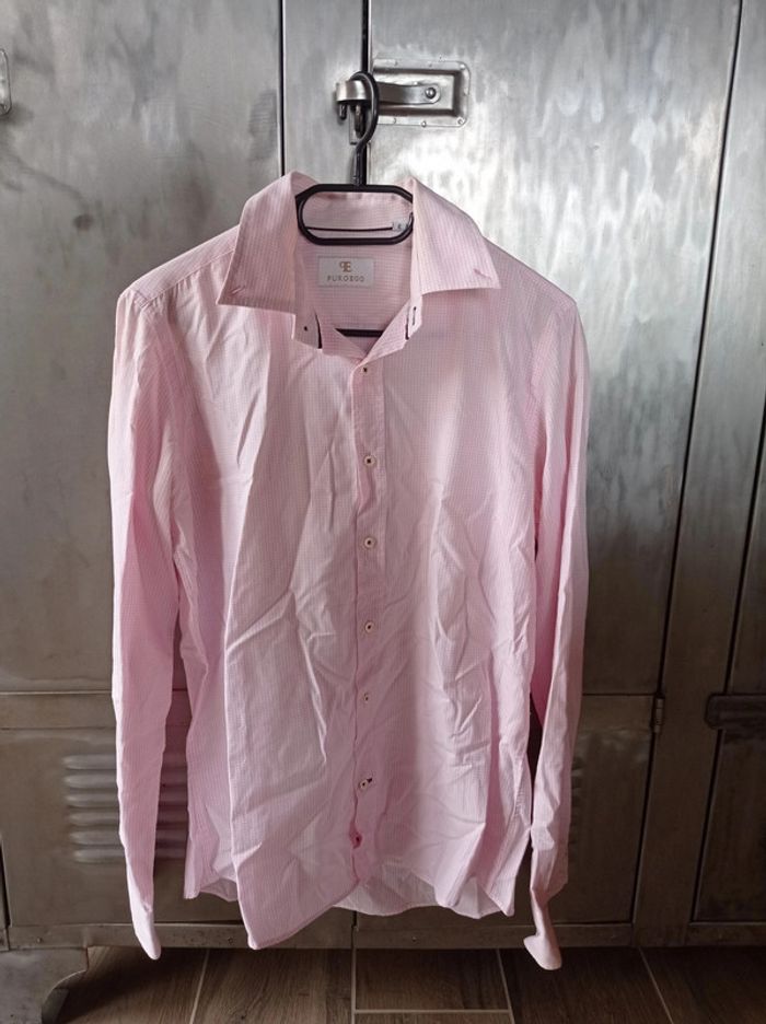 Chemise homme rose PuroEGO taille 3 bon état