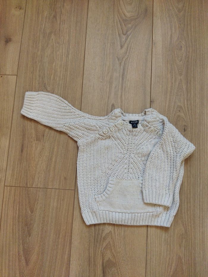 Pull Kiabi beige 9 mois