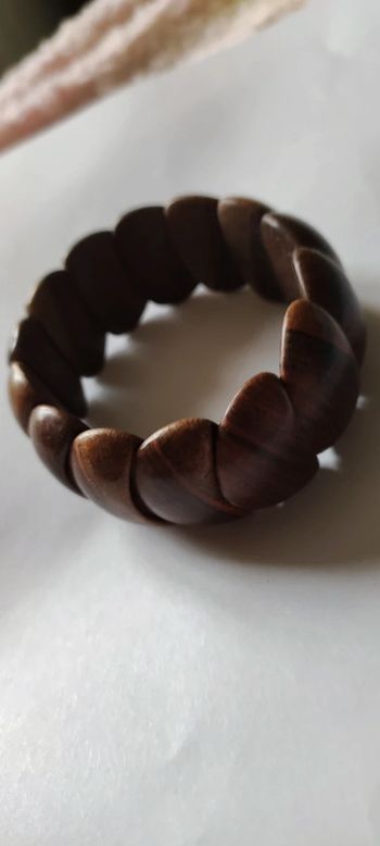 Bracelet vintage en bois