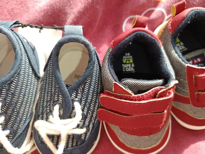 Lot chaussures bébé 3/6m tbe kiabi tao - photo numéro 2