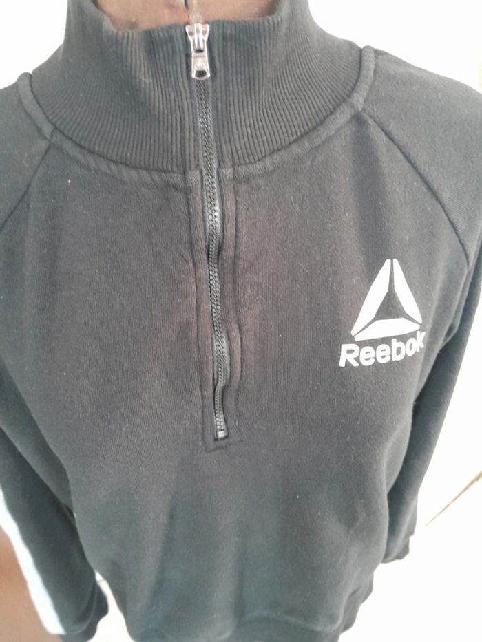 Sweat court zip Reebok taille M - photo numéro 3