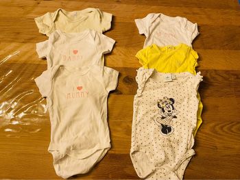 Lot de 6 bodies fille 3 mois