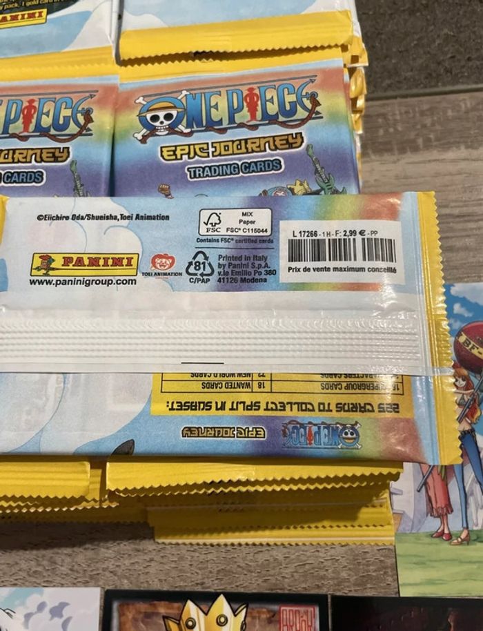 Lot 216 Packs One Piece Epic Journey Trading Cards Panini Neuf - photo numéro 4