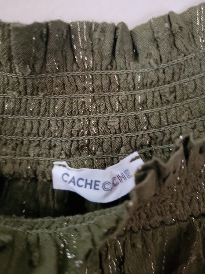 Blouse kaki cache cache - photo numéro 4