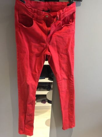 Jeans slim rouge Kiabi taille 12 ans