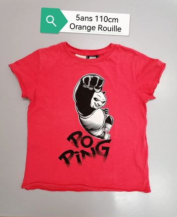 Tee-shirt Kung Fu 5ans 110cm, Panda 3