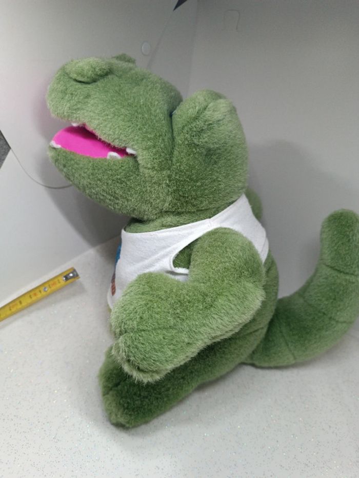 Peluche plush Teddy crocodile Disneyland planète Hollywood alligator Disney 90 vintage rare - photo numéro 6