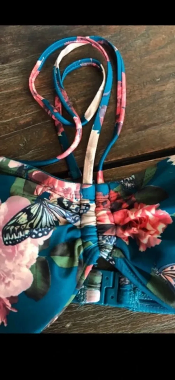 Haut de maillot de bain fleuri, taille XL, Morgan - photo numéro 2
