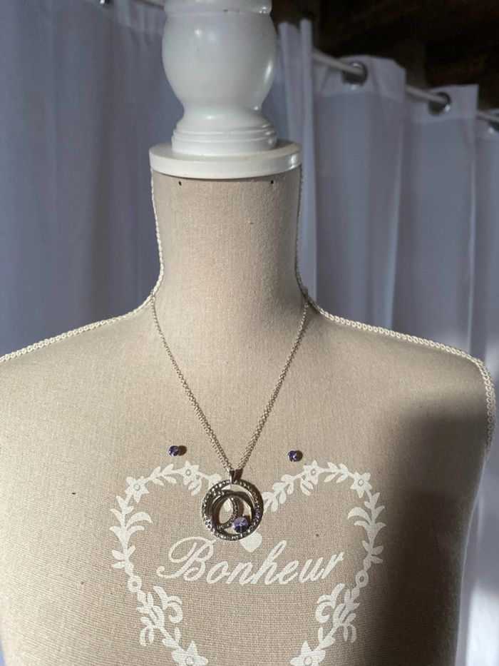 Parure collier et boucles d’oreilles - photo numéro 2