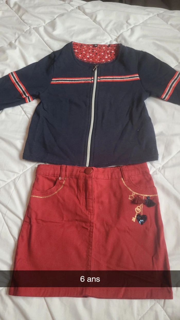 Ensemble jupe et gilet