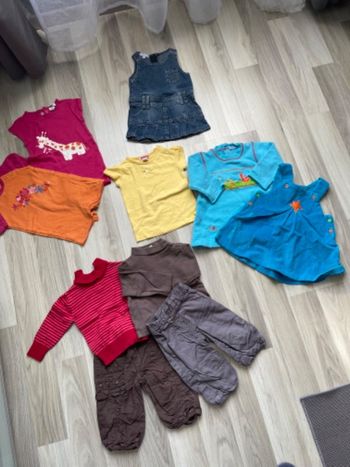 Lot de 10 vêtements bébé fille 9 mois